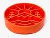 SODAPUP EBOWL ENRICHMENT SLOW FEEDER BOWL GREAT OUTDOORS ORANGE 8"