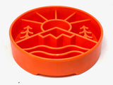 SODAPUP EBOWL ENRICHMENT SLOW FEEDER BOWL GREAT OUTDOORS ORANGE 8"