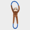 ZippyPaws RopeTugz Dog Toy Sloth, Brown